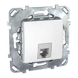 SE Unica Бел Розетка ТЛФ 1-ая 4 контакта арт. MGU5.492.18ZD