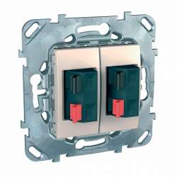 SE Unica Беж Аудиорозетка 2-ая арт. MGU5.8787.25ZD