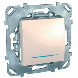 SE Unica Беж Переключатель 1-клавишный (сх.6) с подсветкой арт. MGU5.203.25NZD
