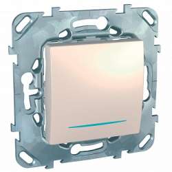 SE Unica Беж Переключатель перекрестный 1-клавишный (сх.7) с подсветкой арт. MGU5.205.25NZD