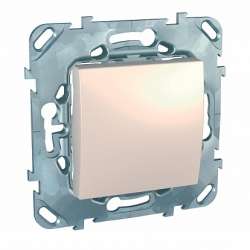 SE Unica Беж Выключатель 1-клавишный кнопочный арт. MGU5.206.25ZD