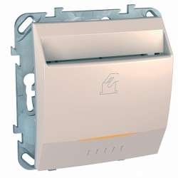 SE Unica Беж Выключатель карточный арт. MGU5.283.25ZD