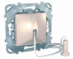 SE Unica Беж Выключатель кнопочный со шнурком арт. MGU5.226.25ZD