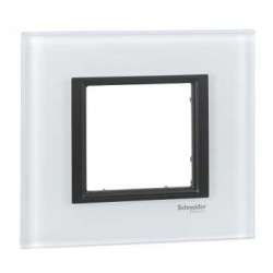 SE Unica Class Белое стекло Рамка 1-ая арт. MGU68.002.7C2