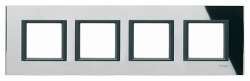 SE Unica Class Черное стекло Рамка 4-ая арт. MGU68.008.7C1