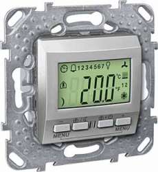 SE Unica KNX Алюминий Терморегулятор с дисплеем арт. MGU5.534.30