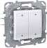 SE Unica KNX Бел Выключатель 4-кнопочный с индикатором LED арт. MGU5.531.18