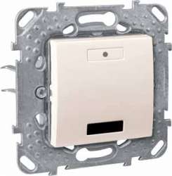 SE Unica KNX Беж Сенсор 2-кнопочный с индикатором LED, с ИК-приемником арт. MGU5.532.25