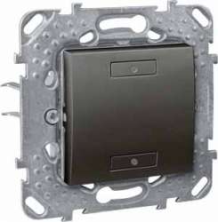 SE Unica KNX Графит Сенсор 2-кнопочный с индикатором LED арт. MGU5.530.12