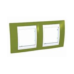 SE Unica Хамелеон Фисташковый/Бел Рамка 2-ая горизонтальная арт. MGU6.004.866