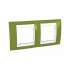 SE Unica Хамелеон Фисташковый/Бел Рамка 2-ая горизонтальная арт. MGU6.004.866