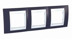 SE Unica Хамелеон Гранат/Бел Рамка 3-ая горизонтальная арт. MGU6.006.872