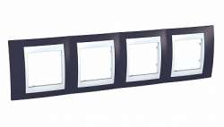 SE Unica Хамелеон Гранат/Бел Рамка 4-ая горизонтальная арт. MGU6.008.872