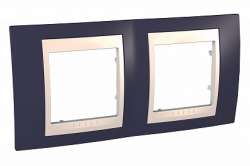 SE Unica Хамелеон Гранат/Беж Рамка 2-ая горизонтальная арт. MGU6.004.572