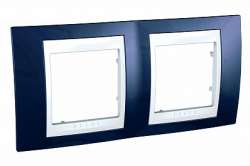 SE Unica Хамелеон Индиго/Бел Рамка 2-ая горизонтальная арт. MGU6.004.842