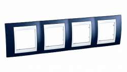 SE Unica Хамелеон Индиго/Бел Рамка 4-ая горизонтальная арт. MGU6.008.842