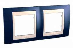 SE Unica Хамелеон Индиго/Беж Рамка 2-ая горизонтальная арт. MGU6.004.542