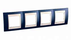 SE Unica Хамелеон Индиго/Беж Рамка 4-ая горизонтальная арт. MGU6.008.542