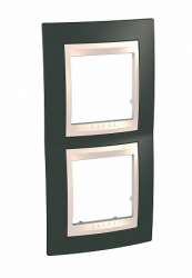 SE Unica Хамелеон Какао/Беж Рамка 2-ая вертикальная арт. MGU6.004V.571