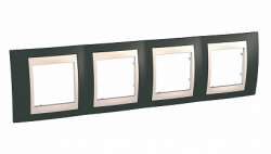 SE Unica Хамелеон Какао/Беж Рамка 4-ая горизонтальная арт. MGU6.008.571