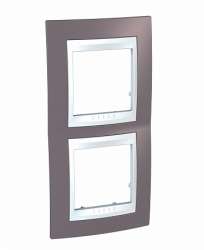 SE Unica Хамелеон Лиловый/Бел Рамка 2-ая вертикальная арт. MGU6.004V.876