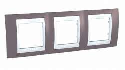 SE Unica Хамелеон Лиловый/Бел Рамка 3-ая горизонтальная арт. MGU6.006.876