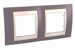 SE Unica Хамелеон Лиловый/Беж Рамка 2-ая горизонтальная арт. MGU6.004.576