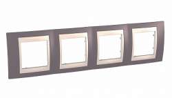 SE Unica Хамелеон Лиловый/Беж Рамка 4-ая горизонтальная арт. MGU6.008.576