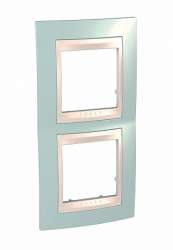 SE Unica Хамелеон Морская волна/Беж Рамка 2-ая вертикальная арт. MGU6.004V.570