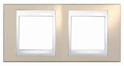 SE Unica Хамелеон Песчаный/Бел Рамка 2-ая горизонтальная арт. MGU6.004.867