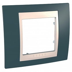 SE Unica Хамелеон Серо-Зеленый/Беж Рамка 1-ая арт. MGU6.002.577