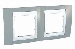 SE Unica Хамелеон Серый/Бел Рамка 2-ая горизонтальная арт. MGU6.004.865