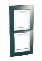 SE Unica Хамелеон Шампань/Бел Рамка 2-ая вертикальная арт. MGU6.004V.824