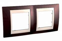 SE Unica Хамелеон Терракотовый/Беж Рамка 2-ая горизонтальная арт. MGU6.004.551