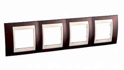 SE Unica Хамелеон Терракотовый/Беж Рамка 4-ая горизонтальная арт. MGU6.008.551