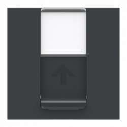 SE Unica Modular Антрацит Розетка компьютерная, RJ45, одиночная кат. 6 UTP, 2 модуля арт. NU341554