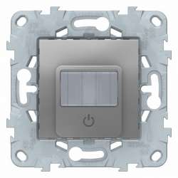 SE Unica New Алюминий Датчик движения Wiser с выключателем, 10А арт. NU552630