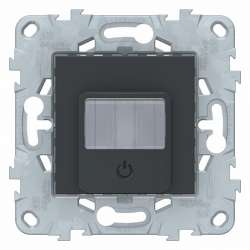 SE Unica New Антрацит Датчик движения Wiser с выключателем, 10А арт. NU552654