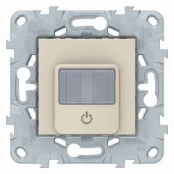 SE Unica New Беж Датчик движения Wiser c универсальным кноп. LED диммером, арт. NU552744