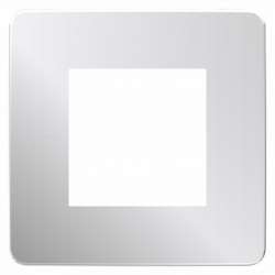 SE Unica Studio Хром/Белая Рамка 1-ная арт. NU280255