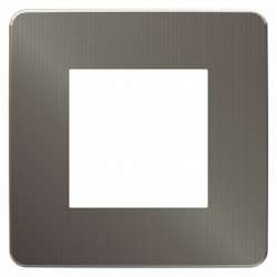 SE Unica Studio Никель/Антрацит Рамка 1-ная арт. NU280253