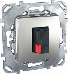 SE Unica Top Алюминий Аудиорозетка 1-ая арт. MGU5.486.30ZD