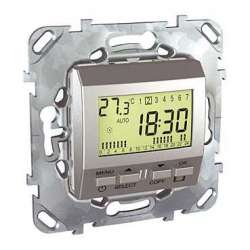 SE Unica Top Алюминий Будильник программируемый, недельный арт. MGU5.545.30ZD