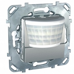 SE Unica Top Алюминий Датчик движения ИК 8А (реле) 3-проводная схема подключения арт. MGU5.525.30ZD