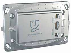 SE Unica Top Алюминий Розетка для электробритв арт. MGU5.064.30