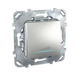 SE Unica Top Алюминий Светорегулятор нажимной универсальный (диммер) 20-350Вт арт. MGU5.515.30ZD