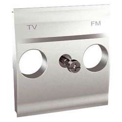 SE Unica Top Алюминий Центральная плата TV-FM розетки арт. MGU9.440.30