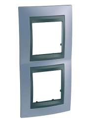 SE Unica Top Берилл Графит Рамка 2-ая вертикальная арт. MGU66.004V.298