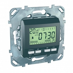 SE Unica Top Графит Будильник программируемый, недельный арт. MGU5.545.12ZD