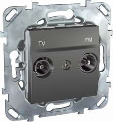 SE Unica Top Графит Розетка TV-FM арт. MGU5.451.12ZD
